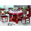 家富源木业 实木餐桌椅整套6张椅子一张桌子