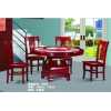 家富源木业 实木餐桌椅整套6张椅子一张桌子