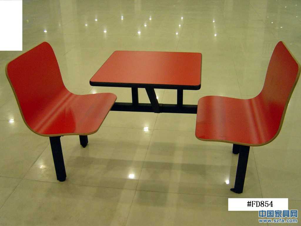 餐厅餐桌椅，红色餐桌椅