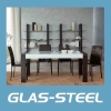 时尚餐桌，钢化玻璃餐桌餐台，不锈钢桌子，餐厅餐桌