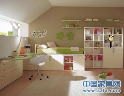 儿童房装修 色彩家具