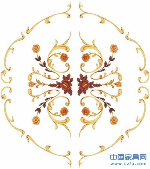 仿木皮装饰水移画