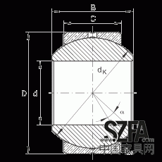 关节轴承 GE10-PB, 根据 DIN ISO 12 240-1 标准，尺寸系列 K，需维护