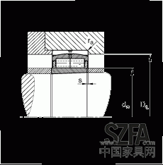 圆柱滚子轴承 F-800485.ZL-K-C5, 特殊轴承，浮动轴承，双列，锥孔，锥度1:12，可分离，带保持架