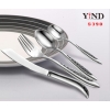 出口欧洲经典款优质不锈钢西餐具刀叉勺IX03牛排刀三件套装