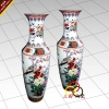 大花瓶艺术粉彩陶瓷
