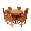 供应缅甸花梨餐桌9件套 红木餐桌 餐桌 古典圆桌 实木组合