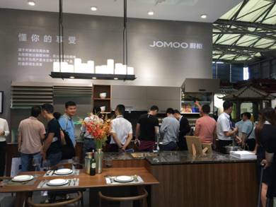 九牧厨柜惊艳亮相上海厨卫展 未来将瞄准年轻市场