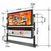 不锈钢宣传栏，新型阅报栏灯箱哪里定做