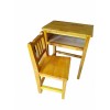 学生课桌椅实木课桌椅钢木桌椅江西学校家具工厂价格批发定做