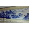 釉下青花山水人物陶瓷壁画陶瓷中式壁画风格