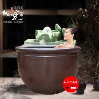 景德镇陶瓷泡澡缸直径1.2米1.3米1.1泡澡大缸定做厂家