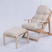 实木框架可折叠躺椅阳台户外沙滩椅