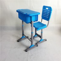 普通教室多层板桌面手摇升降课桌椅