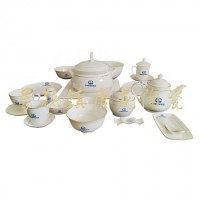 高档会所陶瓷餐具 单位专用陶瓷餐具 景德镇酒店餐具定做厂家