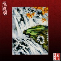 定制中式青花瓷板画墙壁装饰