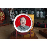 景德镇陶瓷纪念盘定做 公司庆典战友聚会纪念礼品
