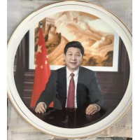 陶瓷纪念瓷盘订做人物肖像瓷盘加字陶瓷纪念盘