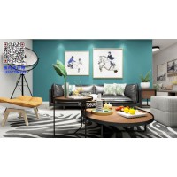 北海海逸豪园二房一厅现代风格装修设计与软件配套