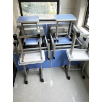 郑州单人课桌椅——学生固定课桌凳