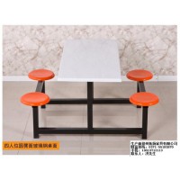 郑州四人连体餐桌椅——员工食堂餐桌|6人位不锈钢餐桌（新闻）