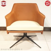 设计师 斯坦福椅Stanford chair马鞍皮休闲椅