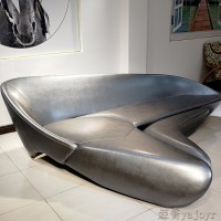 月亮沙发moon sofa设计师玻璃钢个性弧形沙发
