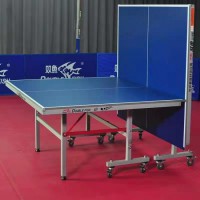 双鱼室内折叠可移动乒乓球桌18 25MM厚度乒乓球台广州批发