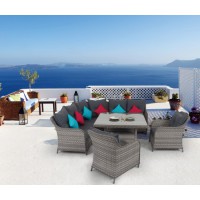 瑞奇丽户外休闲藤编沙发椅 单人双人三人组合沙发